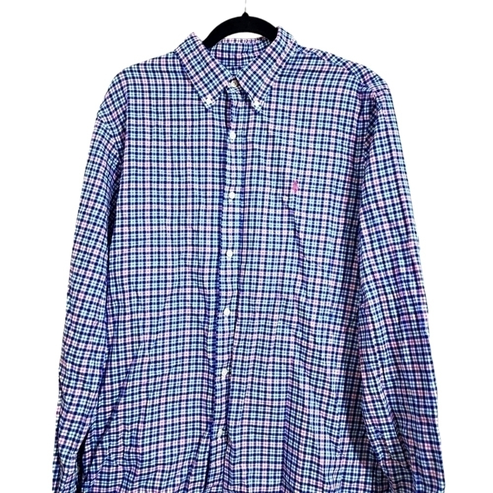 Ralph Lauren plaid button down shirt